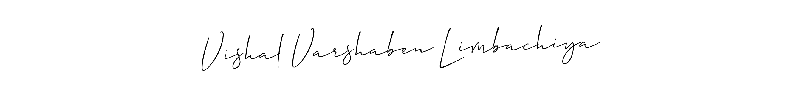 This is the best signature style for the Vishal Varshaben Limbachiya name. Also you like these signature font (Allison_Script). Mix name signature. Vishal Varshaben Limbachiya signature style 2 images and pictures png