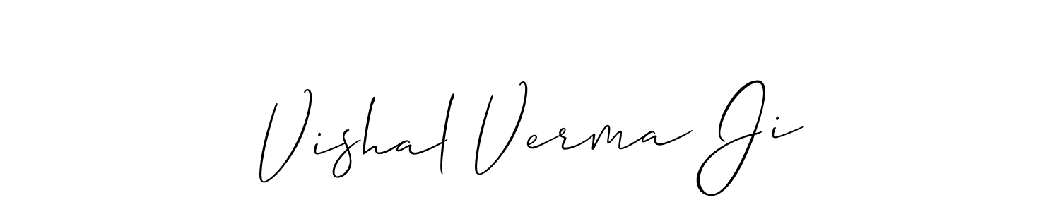 Best and Professional Signature Style for Vishal Verma Ji. Allison_Script Best Signature Style Collection. Vishal Verma Ji signature style 2 images and pictures png