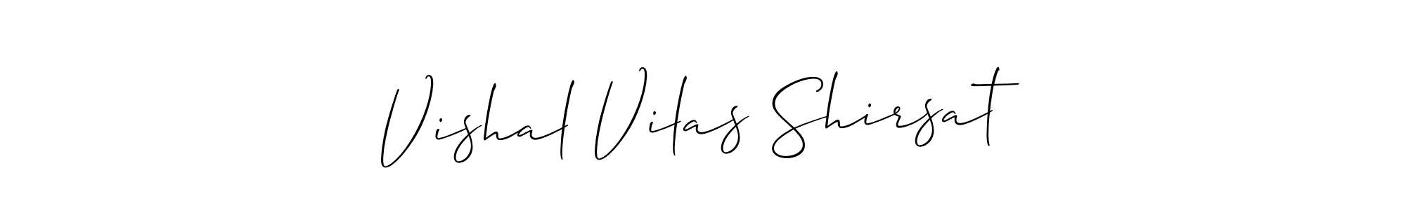 How to make Vishal Vilas Shirsat signature? Allison_Script is a professional autograph style. Create handwritten signature for Vishal Vilas Shirsat name. Vishal Vilas Shirsat signature style 2 images and pictures png