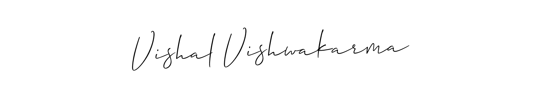 Best and Professional Signature Style for Vishal Vishwakarma. Allison_Script Best Signature Style Collection. Vishal Vishwakarma signature style 2 images and pictures png