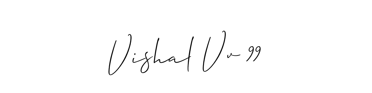 Make a beautiful signature design for name Vishal Vv 99. Use this online signature maker to create a handwritten signature for free. Vishal Vv 99 signature style 2 images and pictures png