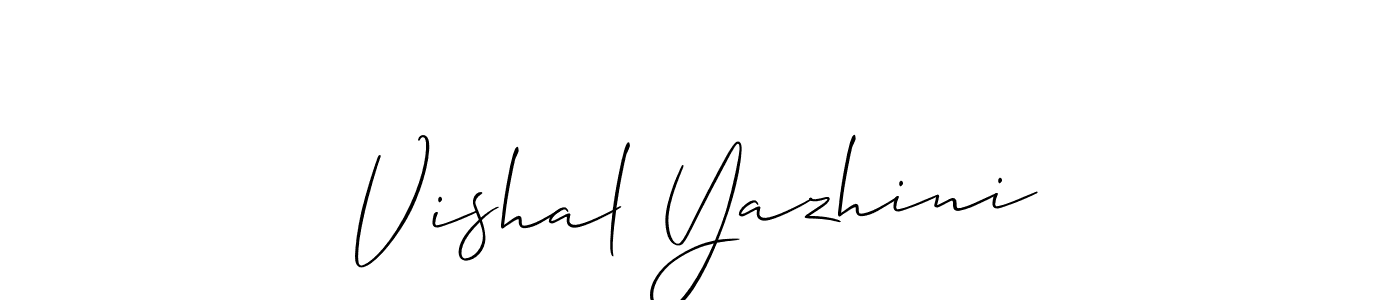 Design your own signature with our free online signature maker. With this signature software, you can create a handwritten (Allison_Script) signature for name Vishal Yazhini. Vishal Yazhini signature style 2 images and pictures png