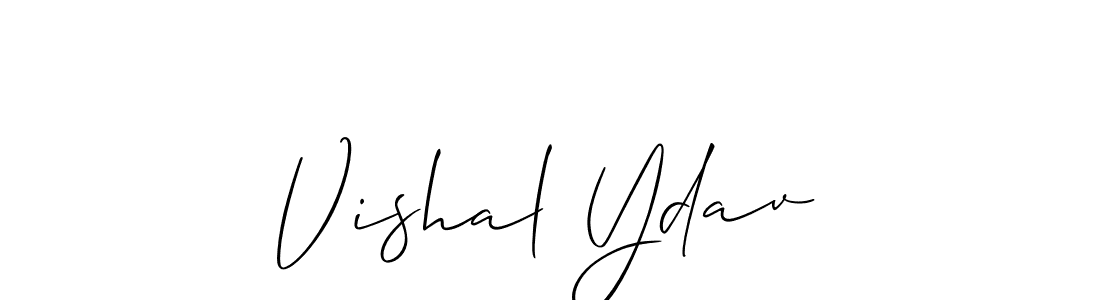 Similarly Allison_Script is the best handwritten signature design. Signature creator online .You can use it as an online autograph creator for name Vishal Ydav. Vishal Ydav signature style 2 images and pictures png