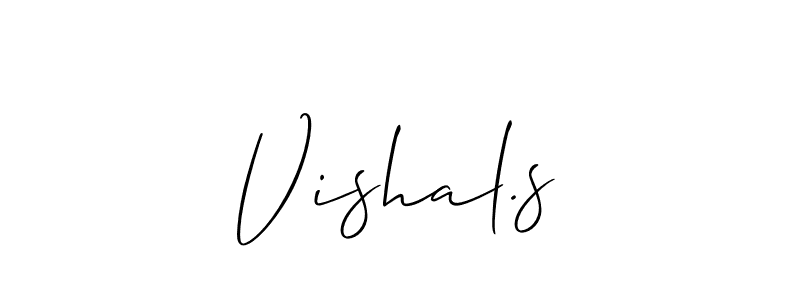 Create a beautiful signature design for name Vishal.s. With this signature (Allison_Script) fonts, you can make a handwritten signature for free. Vishal.s signature style 2 images and pictures png