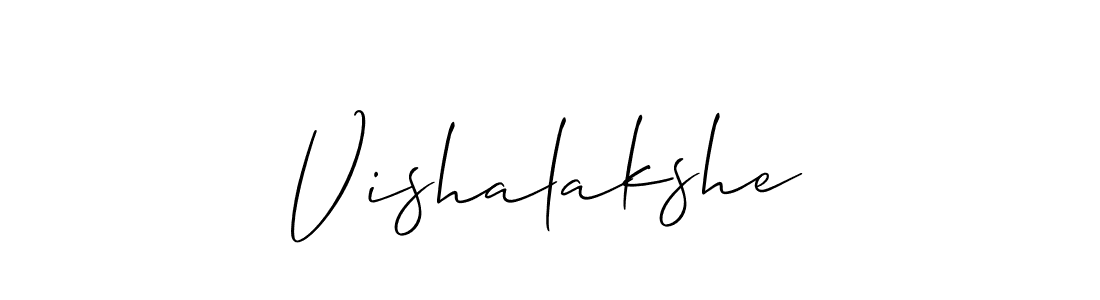 How to make Vishalakshe name signature. Use Allison_Script style for creating short signs online. This is the latest handwritten sign. Vishalakshe signature style 2 images and pictures png