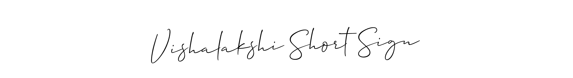 Use a signature maker to create a handwritten signature online. With this signature software, you can design (Allison_Script) your own signature for name Vishalakshi Short Sign. Vishalakshi Short Sign signature style 2 images and pictures png