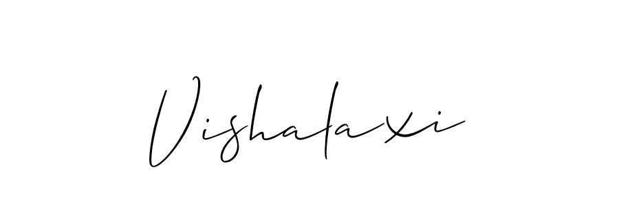 Make a beautiful signature design for name Vishalaxi. With this signature (Allison_Script) style, you can create a handwritten signature for free. Vishalaxi signature style 2 images and pictures png