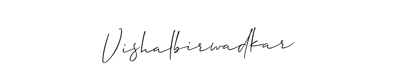 Create a beautiful signature design for name Vishalbirwadkar. With this signature (Allison_Script) fonts, you can make a handwritten signature for free. Vishalbirwadkar signature style 2 images and pictures png