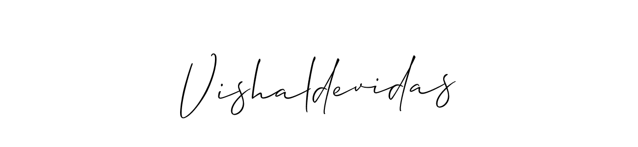 Make a beautiful signature design for name Vishaldevidas. Use this online signature maker to create a handwritten signature for free. Vishaldevidas signature style 2 images and pictures png