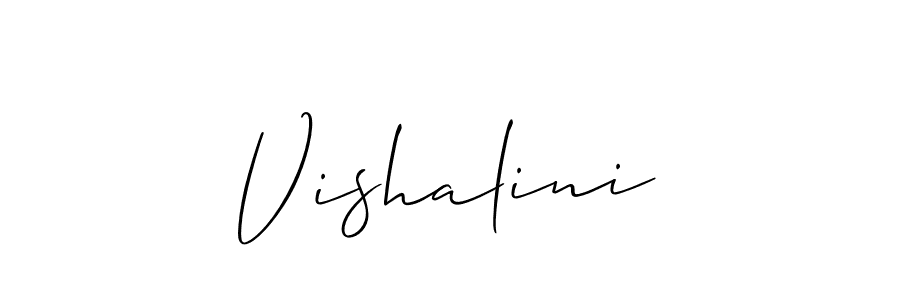 How to make Vishalini signature? Allison_Script is a professional autograph style. Create handwritten signature for Vishalini name. Vishalini signature style 2 images and pictures png