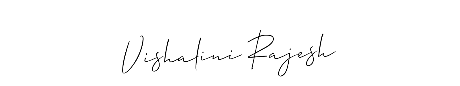 Vishalini Rajesh stylish signature style. Best Handwritten Sign (Allison_Script) for my name. Handwritten Signature Collection Ideas for my name Vishalini Rajesh. Vishalini Rajesh signature style 2 images and pictures png