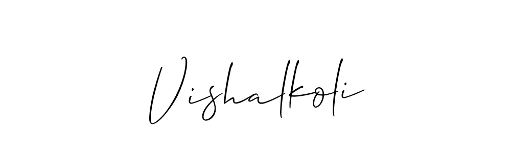 Make a beautiful signature design for name Vishalkoli. Use this online signature maker to create a handwritten signature for free. Vishalkoli signature style 2 images and pictures png