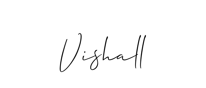 The best way (Allison_Script) to make a short signature is to pick only two or three words in your name. The name Vishall include a total of six letters. For converting this name. Vishall signature style 2 images and pictures png