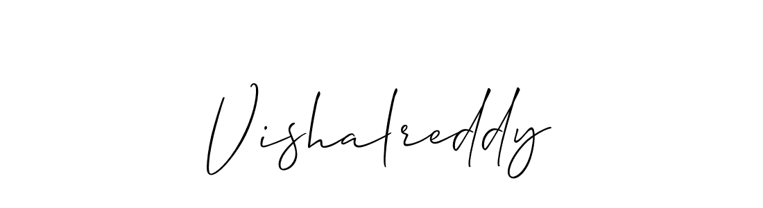 Design your own signature with our free online signature maker. With this signature software, you can create a handwritten (Allison_Script) signature for name Vishalreddy. Vishalreddy signature style 2 images and pictures png