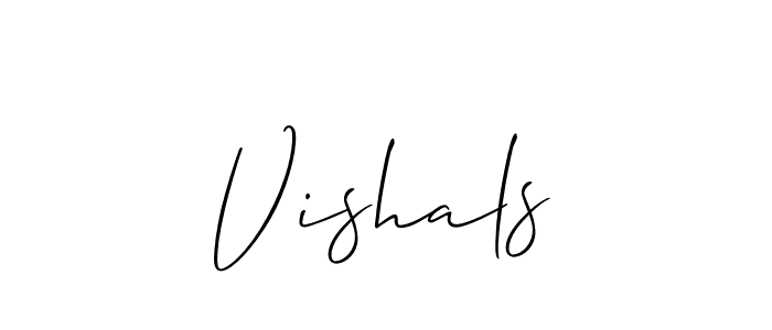 Vishals stylish signature style. Best Handwritten Sign (Allison_Script) for my name. Handwritten Signature Collection Ideas for my name Vishals. Vishals signature style 2 images and pictures png