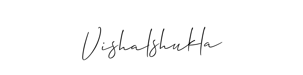Vishalshukla stylish signature style. Best Handwritten Sign (Allison_Script) for my name. Handwritten Signature Collection Ideas for my name Vishalshukla. Vishalshukla signature style 2 images and pictures png