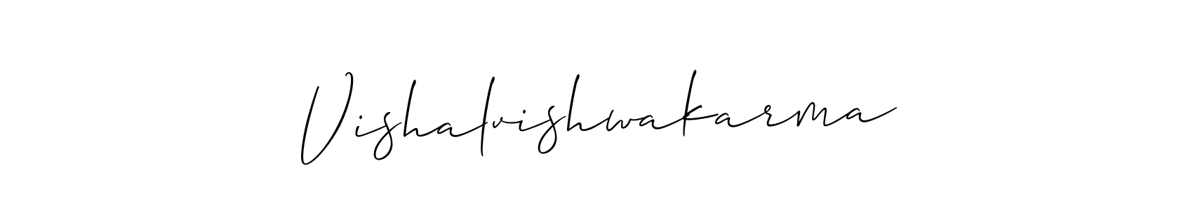 Also You can easily find your signature by using the search form. We will create Vishalvishwakarma name handwritten signature images for you free of cost using Allison_Script sign style. Vishalvishwakarma signature style 2 images and pictures png