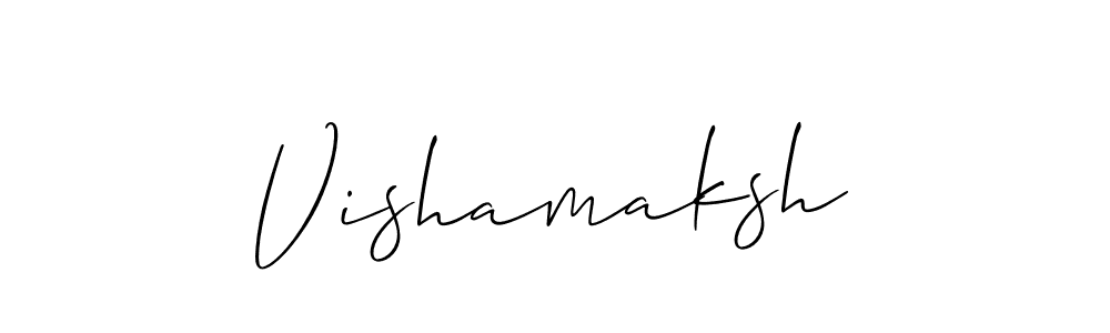 Create a beautiful signature design for name Vishamaksh. With this signature (Allison_Script) fonts, you can make a handwritten signature for free. Vishamaksh signature style 2 images and pictures png