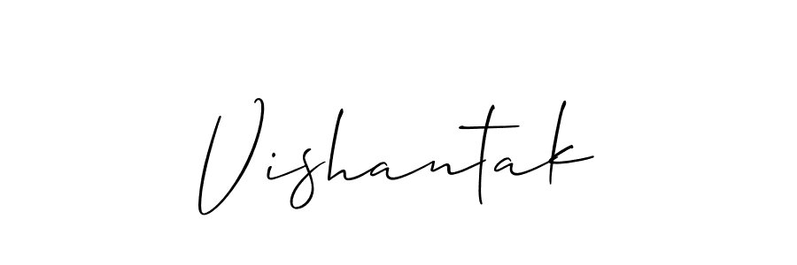 Vishantak stylish signature style. Best Handwritten Sign (Allison_Script) for my name. Handwritten Signature Collection Ideas for my name Vishantak. Vishantak signature style 2 images and pictures png