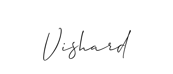 Also we have Vishard name is the best signature style. Create professional handwritten signature collection using Allison_Script autograph style. Vishard signature style 2 images and pictures png