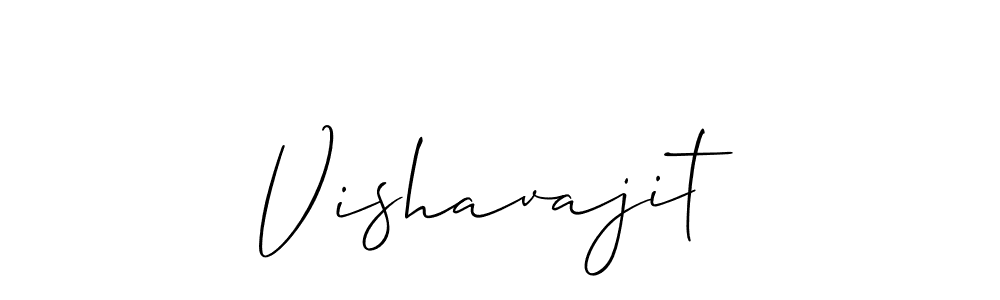 Use a signature maker to create a handwritten signature online. With this signature software, you can design (Allison_Script) your own signature for name Vishavajit. Vishavajit signature style 2 images and pictures png