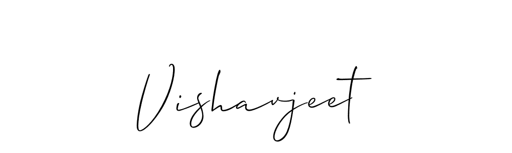 Use a signature maker to create a handwritten signature online. With this signature software, you can design (Allison_Script) your own signature for name Vishavjeet. Vishavjeet signature style 2 images and pictures png