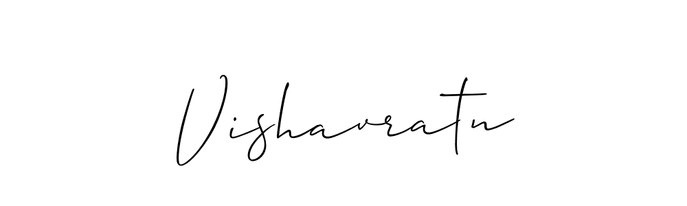 Create a beautiful signature design for name Vishavratn. With this signature (Allison_Script) fonts, you can make a handwritten signature for free. Vishavratn signature style 2 images and pictures png