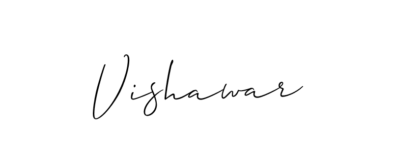 It looks lik you need a new signature style for name Vishawar. Design unique handwritten (Allison_Script) signature with our free signature maker in just a few clicks. Vishawar signature style 2 images and pictures png