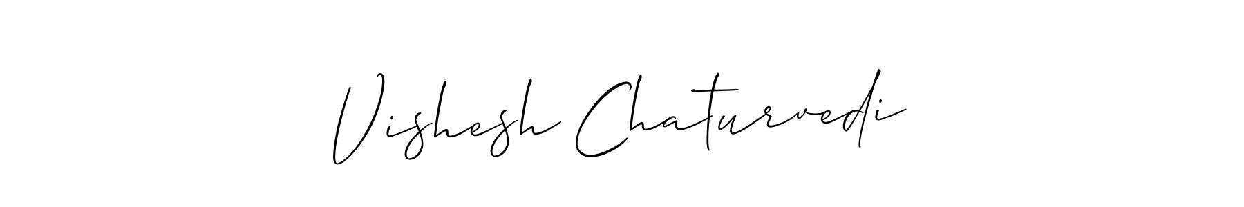 Create a beautiful signature design for name Vishesh Chaturvedi. With this signature (Allison_Script) fonts, you can make a handwritten signature for free. Vishesh Chaturvedi signature style 2 images and pictures png