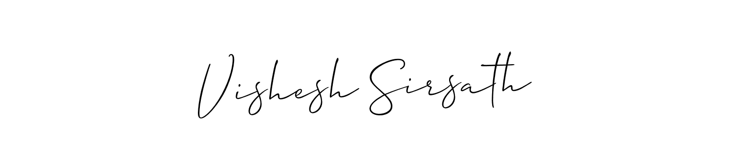 Make a beautiful signature design for name Vishesh Sirsath. Use this online signature maker to create a handwritten signature for free. Vishesh Sirsath signature style 2 images and pictures png