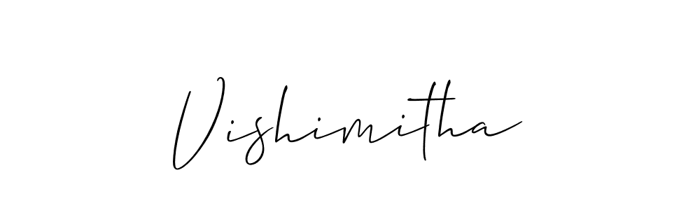 Best and Professional Signature Style for Vishimitha. Allison_Script Best Signature Style Collection. Vishimitha signature style 2 images and pictures png