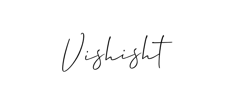 Make a beautiful signature design for name Vishisht. Use this online signature maker to create a handwritten signature for free. Vishisht signature style 2 images and pictures png