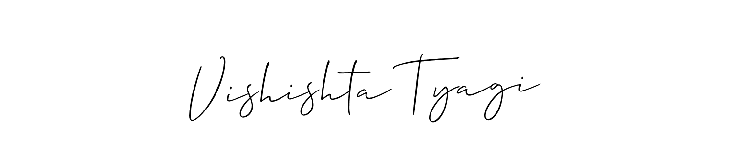 It looks lik you need a new signature style for name Vishishta Tyagi. Design unique handwritten (Allison_Script) signature with our free signature maker in just a few clicks. Vishishta Tyagi signature style 2 images and pictures png