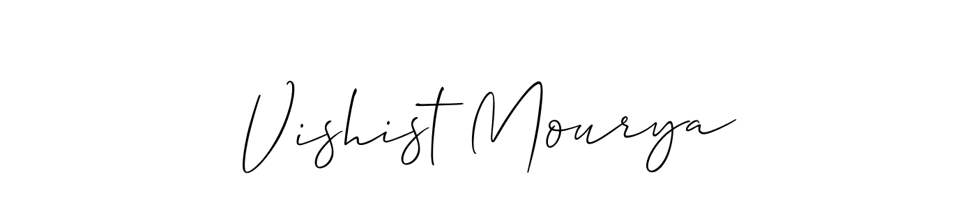 You can use this online signature creator to create a handwritten signature for the name Vishist Mourya. This is the best online autograph maker. Vishist Mourya signature style 2 images and pictures png