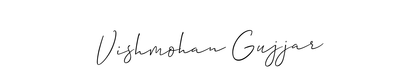 Best and Professional Signature Style for Vishmohan Gujjar. Allison_Script Best Signature Style Collection. Vishmohan Gujjar signature style 2 images and pictures png