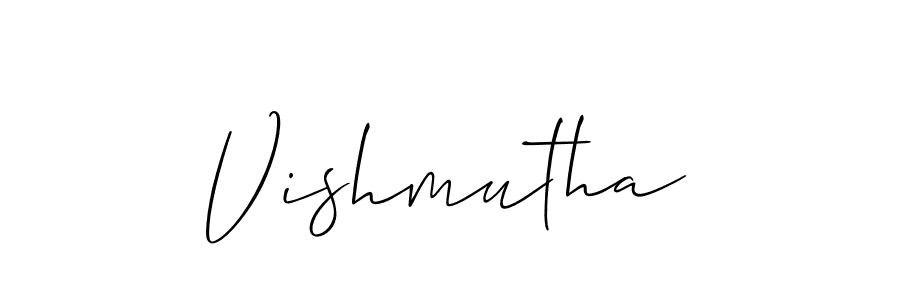 How to Draw Vishmutha signature style? Allison_Script is a latest design signature styles for name Vishmutha. Vishmutha signature style 2 images and pictures png