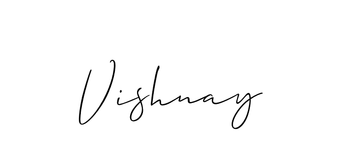 if you are searching for the best signature style for your name Vishnay. so please give up your signature search. here we have designed multiple signature styles  using Allison_Script. Vishnay signature style 2 images and pictures png