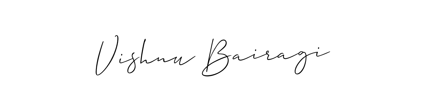 Similarly Allison_Script is the best handwritten signature design. Signature creator online .You can use it as an online autograph creator for name Vishnu Bairagi. Vishnu Bairagi signature style 2 images and pictures png