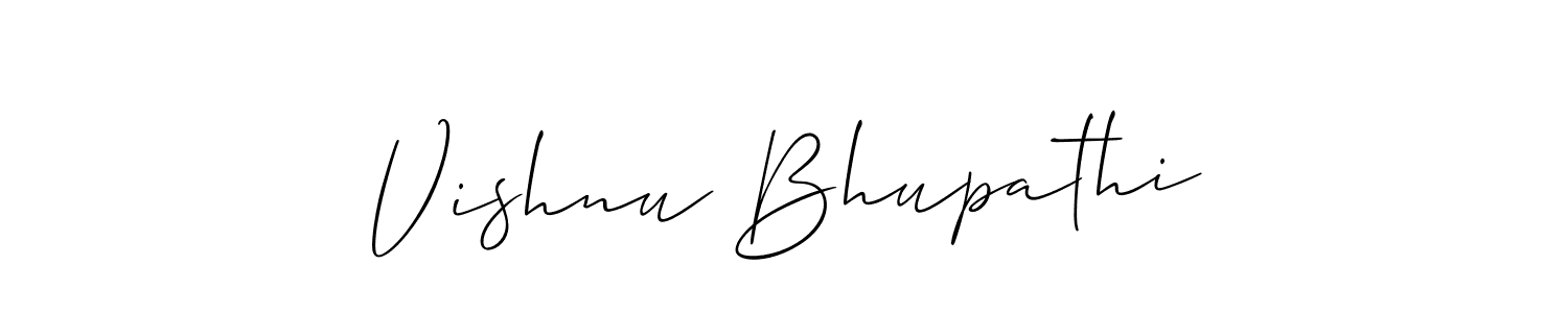 if you are searching for the best signature style for your name Vishnu Bhupathi. so please give up your signature search. here we have designed multiple signature styles  using Allison_Script. Vishnu Bhupathi signature style 2 images and pictures png