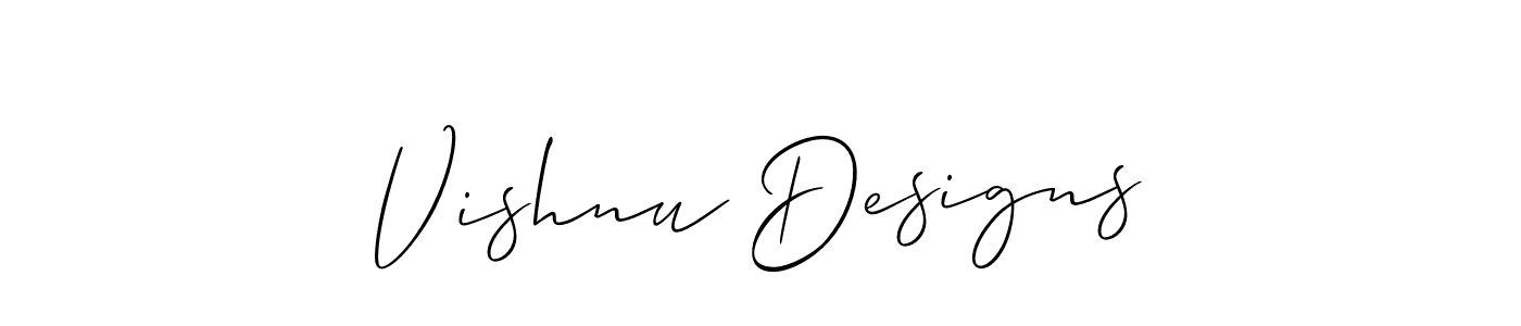 Make a short Vishnu Designs signature style. Manage your documents anywhere anytime using Allison_Script. Create and add eSignatures, submit forms, share and send files easily. Vishnu Designs signature style 2 images and pictures png