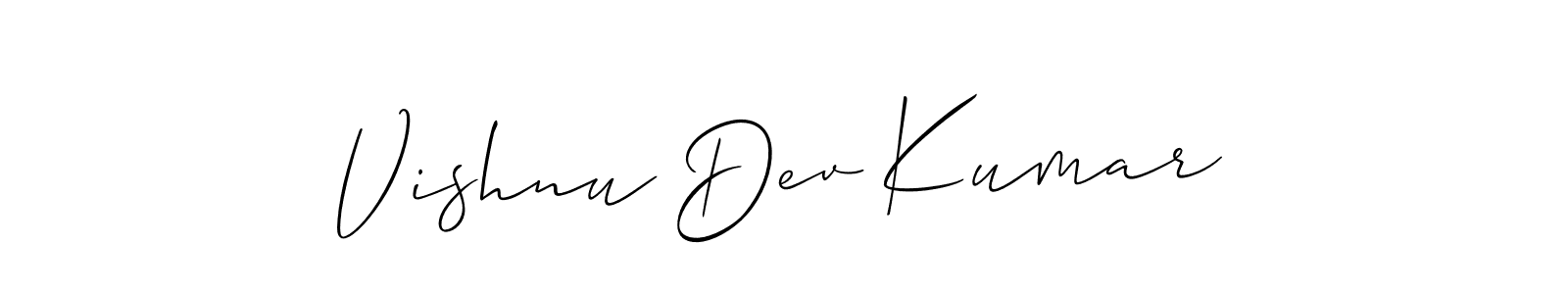 Make a beautiful signature design for name Vishnu Dev Kumar. Use this online signature maker to create a handwritten signature for free. Vishnu Dev Kumar signature style 2 images and pictures png