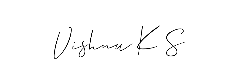 You can use this online signature creator to create a handwritten signature for the name Vishnu K S. This is the best online autograph maker. Vishnu K S signature style 2 images and pictures png