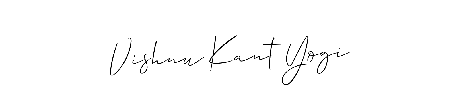 This is the best signature style for the Vishnu Kant Yogi name. Also you like these signature font (Allison_Script). Mix name signature. Vishnu Kant Yogi signature style 2 images and pictures png