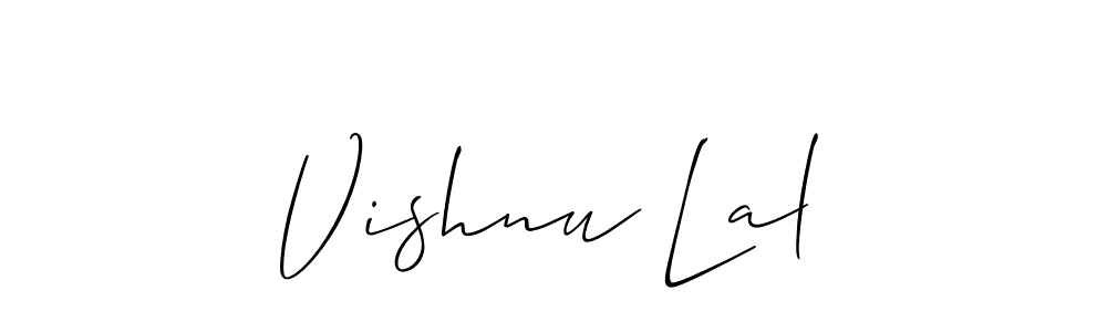 How to make Vishnu Lal signature? Allison_Script is a professional autograph style. Create handwritten signature for Vishnu Lal name. Vishnu Lal signature style 2 images and pictures png