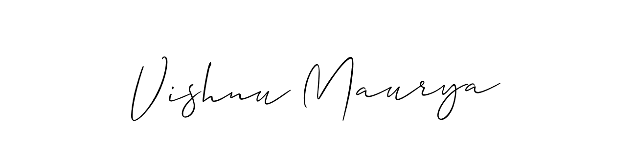 Vishnu Maurya stylish signature style. Best Handwritten Sign (Allison_Script) for my name. Handwritten Signature Collection Ideas for my name Vishnu Maurya. Vishnu Maurya signature style 2 images and pictures png