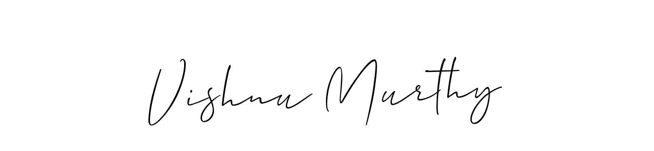 Use a signature maker to create a handwritten signature online. With this signature software, you can design (Allison_Script) your own signature for name Vishnu Murthy. Vishnu Murthy signature style 2 images and pictures png