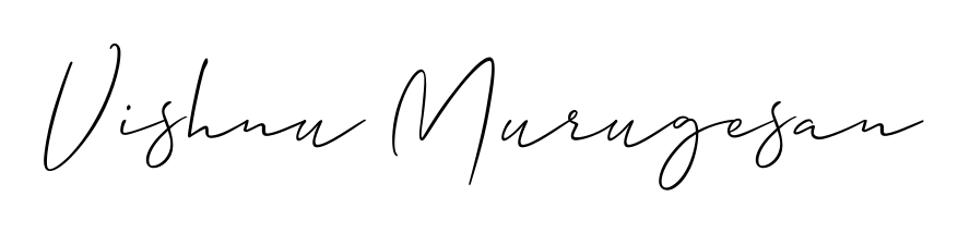 The Allison_Script typeface gives name Vishnu Murugesan a refined look. Suitable for certificates, diplomas, and official verification. Vishnu Murugesan signature style 2 images and pictures png