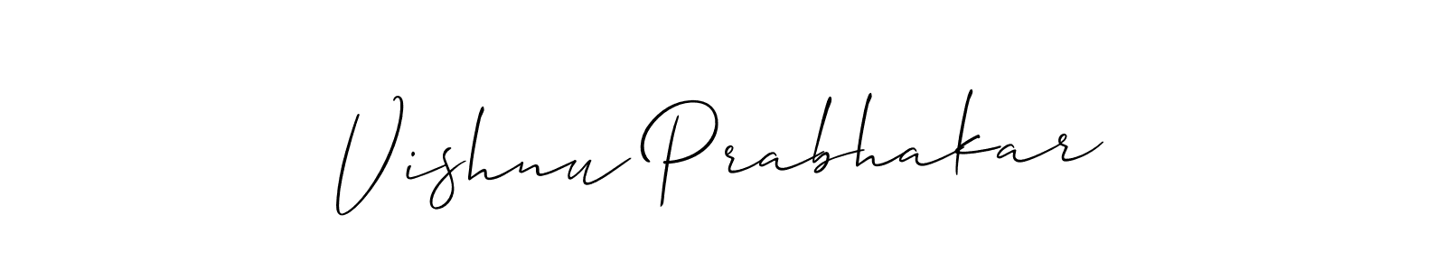 Best and Professional Signature Style for Vishnu Prabhakar. Allison_Script Best Signature Style Collection. Vishnu Prabhakar signature style 2 images and pictures png