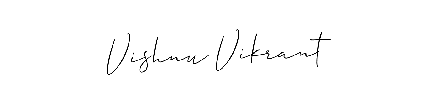 Once you've used our free online signature maker to create your best signature Allison_Script style, it's time to enjoy all of the benefits that Vishnu Vikrant name signing documents. Vishnu Vikrant signature style 2 images and pictures png