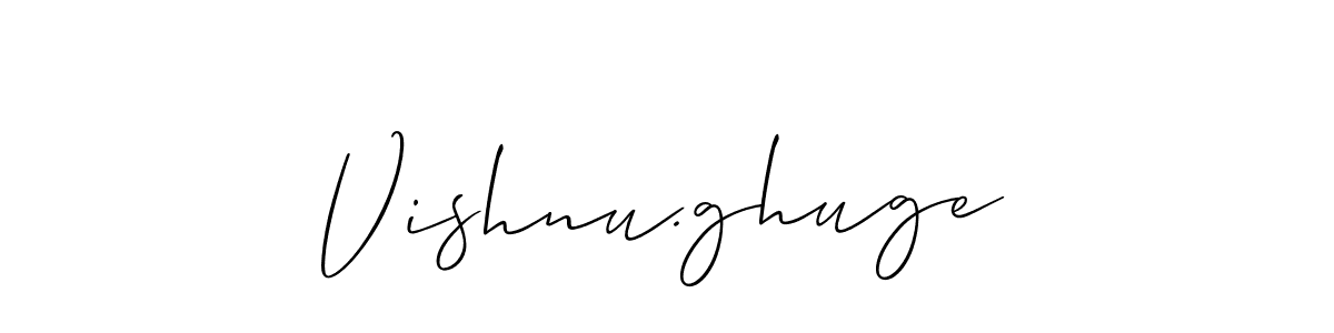 It looks lik you need a new signature style for name Vishnu.ghuge. Design unique handwritten (Allison_Script) signature with our free signature maker in just a few clicks. Vishnu.ghuge signature style 2 images and pictures png